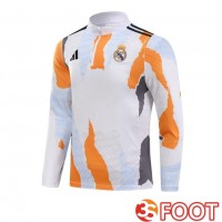 Training Sweatshirt Real Madrid Blanc Jaune 2025/2026
