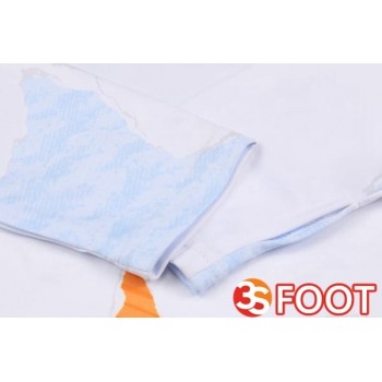 Ensemble Survetement De Foot Real Madrid Blanc Jaune 2025/2026