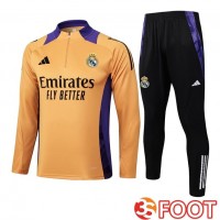 Ensemble Survetement De Foot Real Madrid Orange 2025/2026