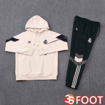 Survetement De Foot - Sweat A Capuche Real Madrid Jaune 2025/2026