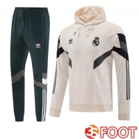 Survetement De Foot - Sweat A Capuche Real Madrid Jaune 2025/2026