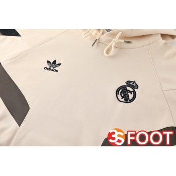 Survetement De Foot - Sweat A Capuche Real Madrid Jaune 2025/2026