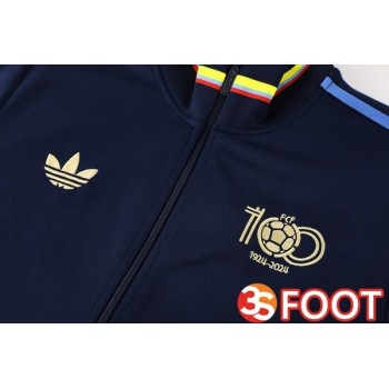 Ensemble Survetement De Foot - Veste Colombie Bleu Royal 2025/2026
