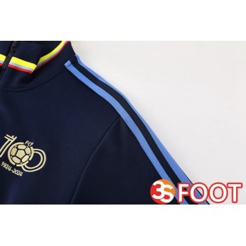 Ensemble Survetement De Foot - Veste Colombie Bleu Royal 2025/2026