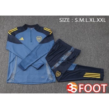 Ensemble Survetement De Foot Boca Juniors Bleu Royal 2025/2026