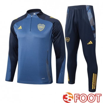 Ensemble Survetement De Foot Boca Juniors Bleu Royal 2025/2026