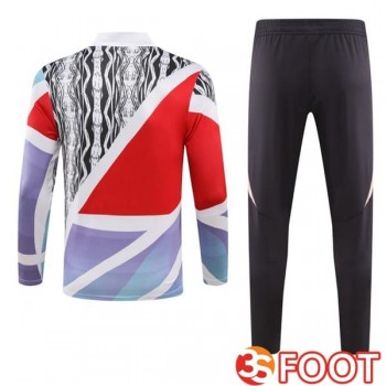 Ensemble Survetement De Foot Arsenal Rouge Blanc 2025/2026