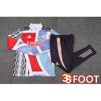 Ensemble Survetement De Foot Arsenal Rouge Blanc 2025/2026