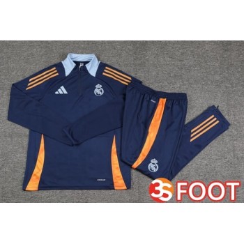 Ensemble Survetement De Foot Real Madrid Bleu Royal 2025/2026