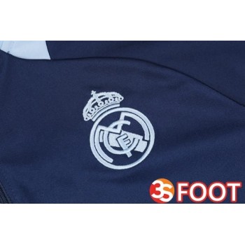 Ensemble Survetement De Foot Real Madrid Bleu Royal 2025/2026
