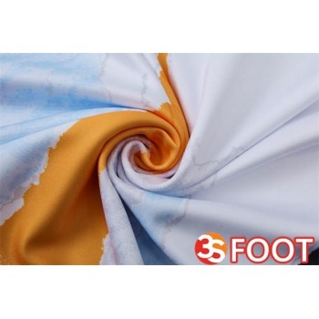 Ensemble Survetement De Foot Real Madrid Blanc Jaune 2025/2026