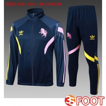 Ensemble Survetement De Foot - Veste Juventus Enfant Bleu Royal 2025/2026