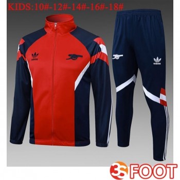 Ensemble Survetement De Foot - Veste Arsenal Enfant Rouge 2025/2026