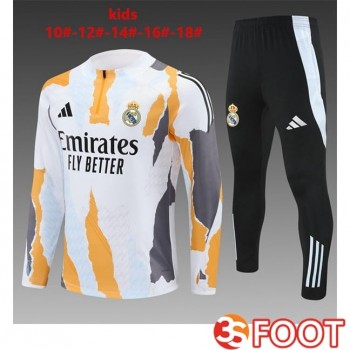 Ensemble Survetement De Foot Real Madrid Enfant Blanc 2025/2026