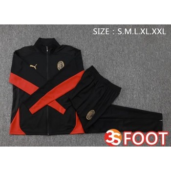 Ensemble Survetement De Foot - Veste AC Milan Noir 2025/2026
