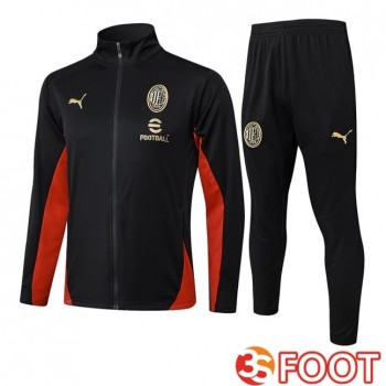 Ensemble Survetement De Foot - Veste AC Milan Noir 2025/2026