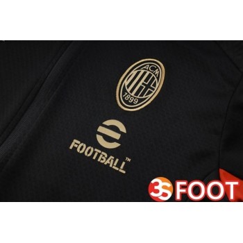 Ensemble Survetement De Foot - Veste AC Milan Noir 2025/2026