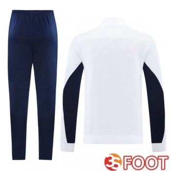 Ensemble Survetement De Foot - Veste Marseille OM Blanc 2025/2026