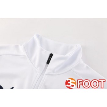 Ensemble Survetement De Foot - Veste Marseille OM Blanc 2025/2026