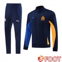 Ensemble Survetement De Foot - Veste Marseille OM Bleu Royal 2025/2026