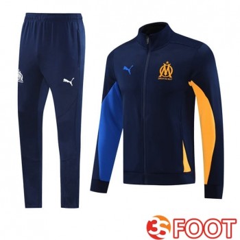 Ensemble Survetement De Foot - Veste Marseille OM Bleu Royal 2025/2026