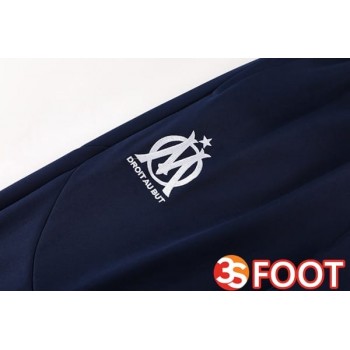 Ensemble Survetement De Foot - Veste Marseille OM Bleu Royal 2025/2026