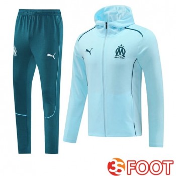 Survetement De Foot - Coupe Vent Marseille OM Bleu 2025/2026