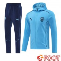 Survetement De Foot - Coupe Vent Manchester City Bleu 2025/2026