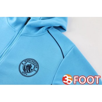 Survetement De Foot - Coupe Vent Manchester City Bleu 2025/2026