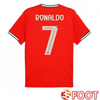 Maillot Foot Equipe De Portugal (RONALDO 7) Domicile Rouge 2025/2026