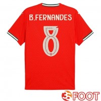 Maillot Foot Equipe De Portugal (B. FERNANDES 8) Domicile Rouge 2025/2026