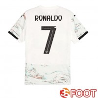Maillot Foot Equipe De Portugal (RONALDO 7) Exterieur Blanc 2025/2026