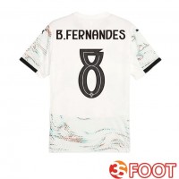 Maillot Foot Equipe De Portugal (B. FERNANDES 8) Exterieur Blanc 2025/2026