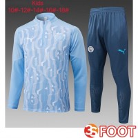 Ensemble Survetement De Foot Manchester City Enfant Bleu 2025/2026