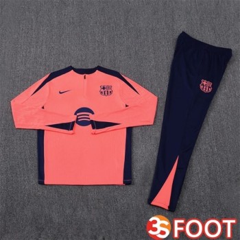 Ensemble Survetement De Foot FC Barcelone Orange 2025/2026