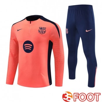 Ensemble Survetement De Foot FC Barcelone Orange 2025/2026