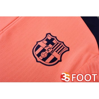 Ensemble Survetement De Foot FC Barcelone Orange 2025/2026