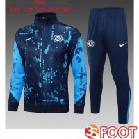 Ensemble Survetement De Foot - Veste FC Chelsea Enfant Bleu Royal 2025/2026 Ensemble Survetement De Foot - Veste FC Chelsea Enfant Bleu Royal 2025/2026