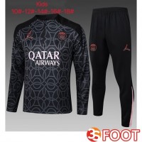 Ensemble Survetement De Foot Paris PSG Enfant Noir 2025/2026