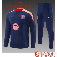 Ensemble Survetement De Foot FC Barcelone Enfant Bleu Royal 2025/2026