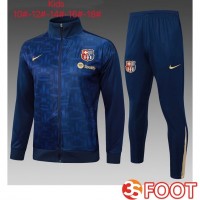 Ensemble Survetement De Foot - Veste FC Barcelone Enfant Bleu Royal 2025/2026 Ensemble Survetement De Foot - Veste FC Barcelone Enfant Bleu Royal 2025/2026