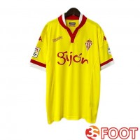Maillot De Foot Sporting Gijon Retro Exterieur Jaune 2015-2016
