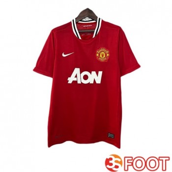 Maillot De Foot Manchester United Retro Domicile Rouge 2011-2012