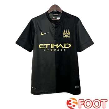 Maillot De Foot Manchester City Retro Exterieur Noir 2013-2014