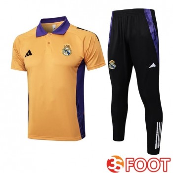 Ensemble Polo Real Madrid + Pantalon Jaune 2025/2026