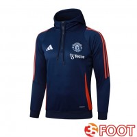 Sweat A Capuche Manchester United Bleu Royal 2025/2026