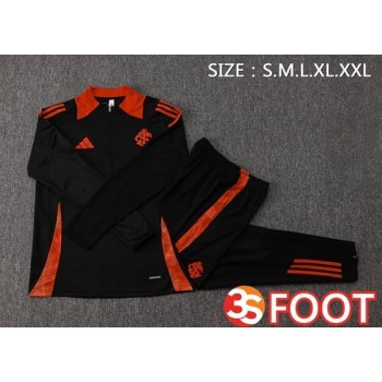 Ensemble Survetement De Foot SC Internacional Noir 2025/2026