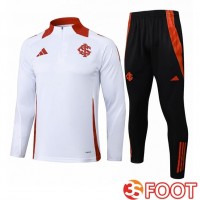 Ensemble Survetement De Foot SC Internacional Blanc 2025/2026