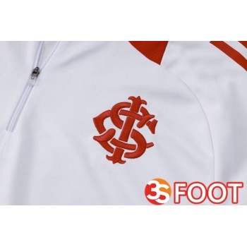 Ensemble Survetement De Foot SC Internacional Blanc 2025/2026