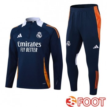 Ensemble Survetement De Foot Real Madrid Bleu Royal 2025/2026